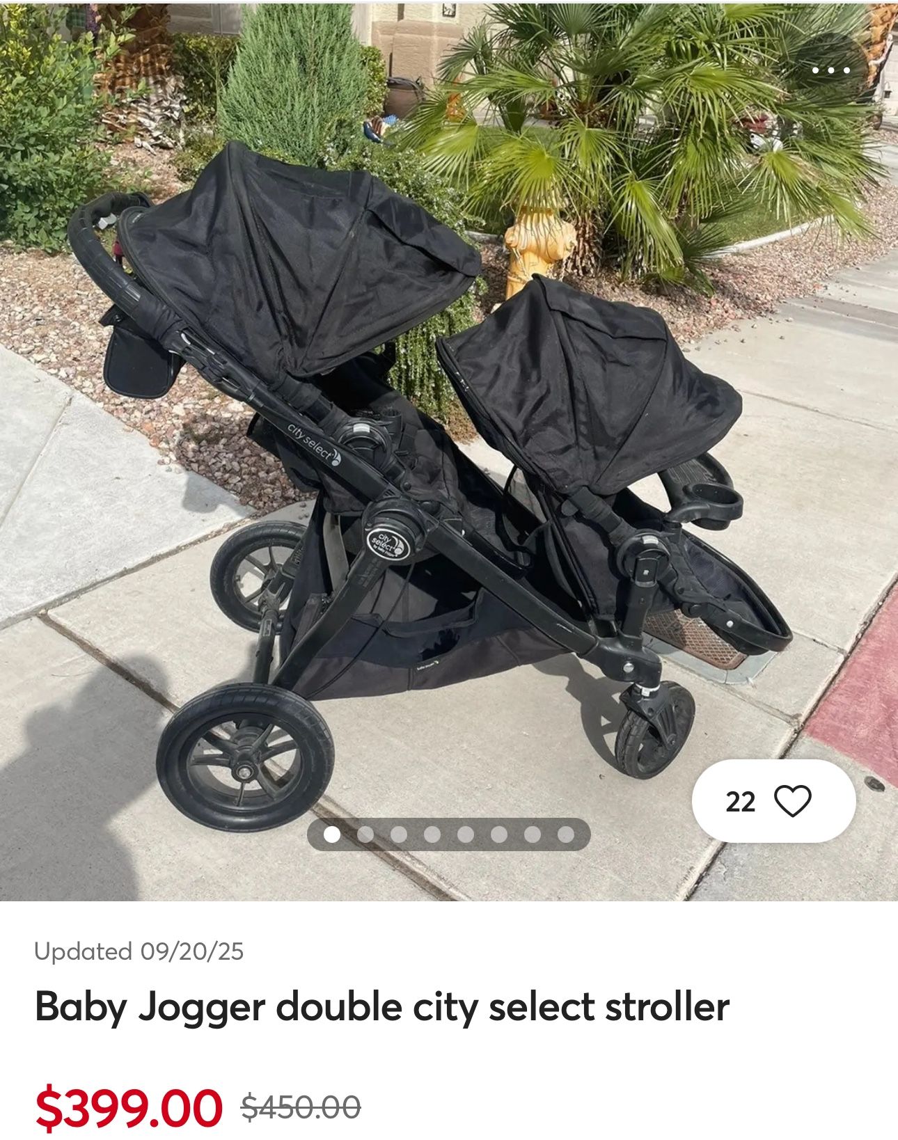 Baby Jogger Double Stroller