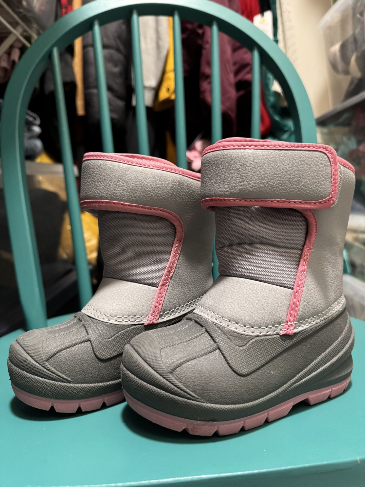Snow Winter Boots Kids Pink #7 Toddler Cat & Jack