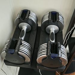 Adjustable Dumbbells With Stand