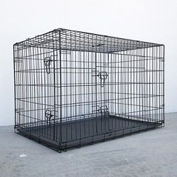 Brand New $65 XL 48-Inch Dog Crate Kennel Pet Cage With Plastic Tray, Size 48x29x32 Inches 