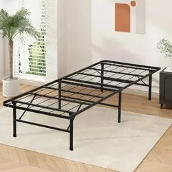 Twin foldable bed frame