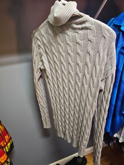 Mens gray turtle neck sweater