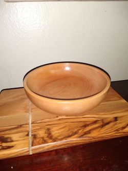 Wooden bowls about 6"wide 2" tall