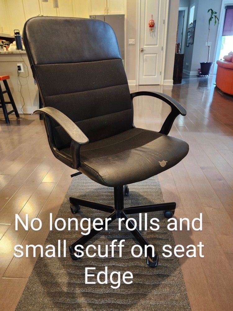 Black Non Rolling Desk Chair Computer Chair