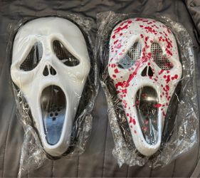 Ghostface Halloween Masks Set of 2