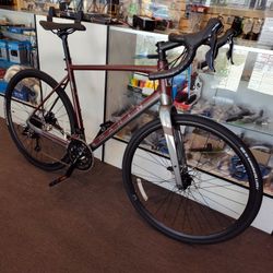 NEW 2022 58CM MARIN GESTALT 1 DARK RED 18 SPEED ADVENTURE GRAVEL ALL ROAD BIKE