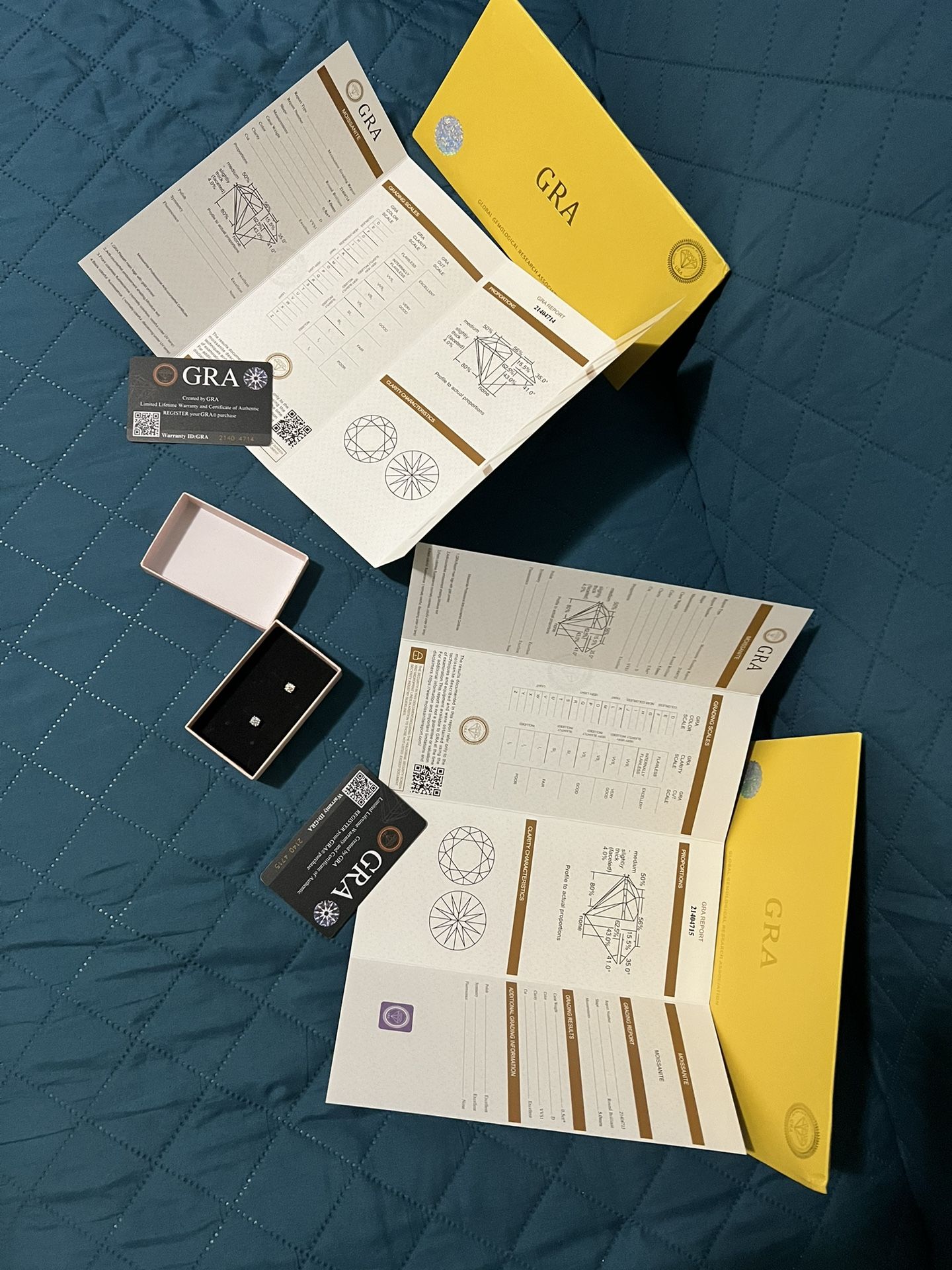 9.25 Unisex Moissnite Earrings