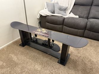 Snowboard And Skateboard Coffee Table