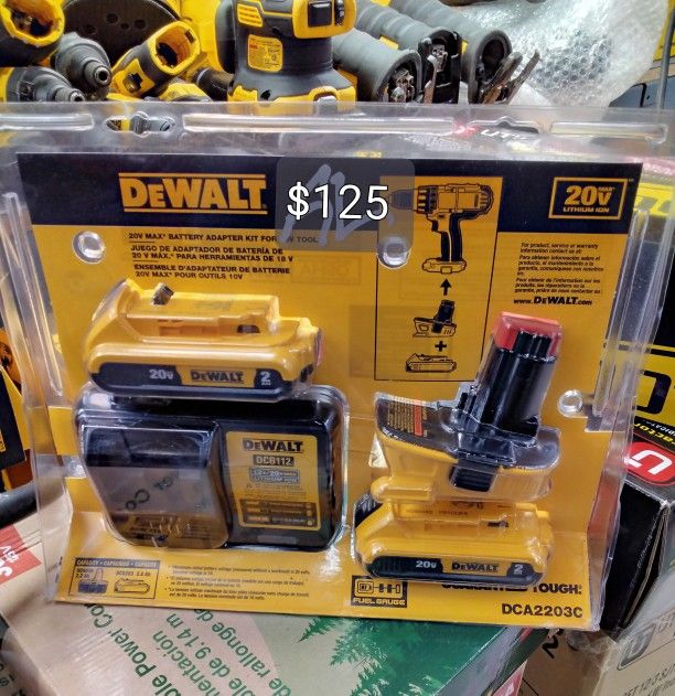 DeWalt 20v Max Lithium-Ion Battery Adapter Kit