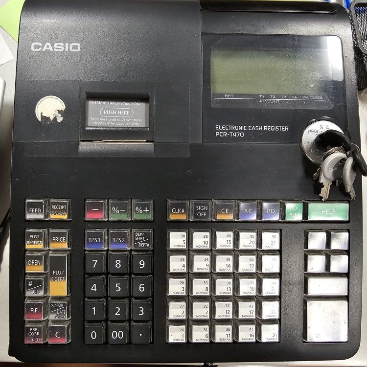 Casio PCR-T470 Cash Register