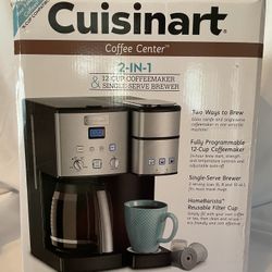 Cuisinart Coffee Maker – Single Serve + 12 Cup – Brand New