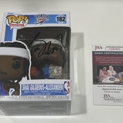 Shai Gilgeous-Alexander JSA 2024-2025 NBA MVP Oklahoma City Thunder Autographed Funko Pop