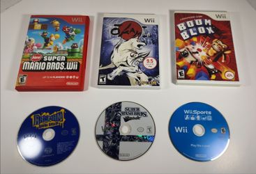 LOT OF 6 NINTENDO WII GAMES