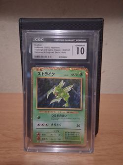 Scyther CGC 10 Gem Mint Japanese Holo Pokemon Card