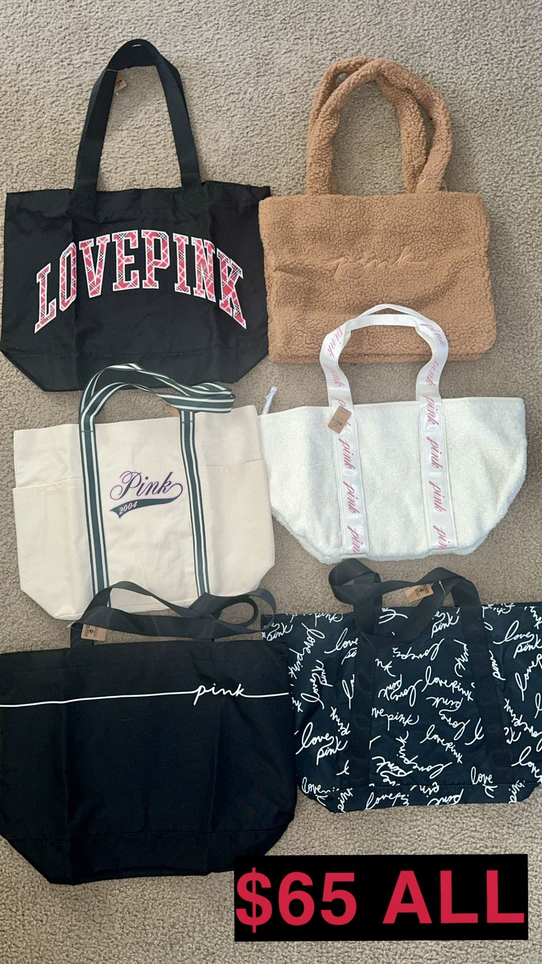 New VS & PINK TOTES