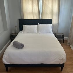 Frame And Almost New Mattresses For Cheap
