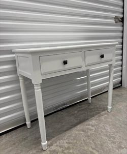 Wooden White Entry Table