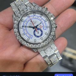 Rolex Yachtmaster 44mm Stainless Steel Fully Natural Diamonds  40 Ctw We Buy Gold Silver Watches 24k Kilo Bars Scrap Rings 