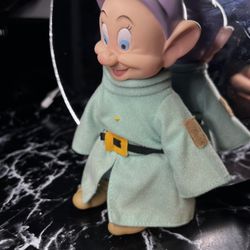 Vintage Disney Applause Snow White & The 7 Dwarfs "Dopey" 6" Plush Figure