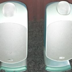 Pair Bowers & Wilkins B&W LM-1 bookshelf speakers