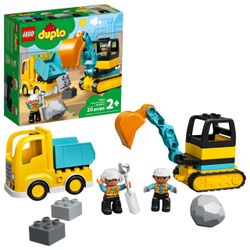 LEGO DUPLO 10931 Construction Truck & Excavator — Complete
