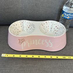 NEW Top Paw Double Melamine Pet Food Bowl Princess Puppy 9.8 FL OZ See My Listings Summerlin West Las Vegas