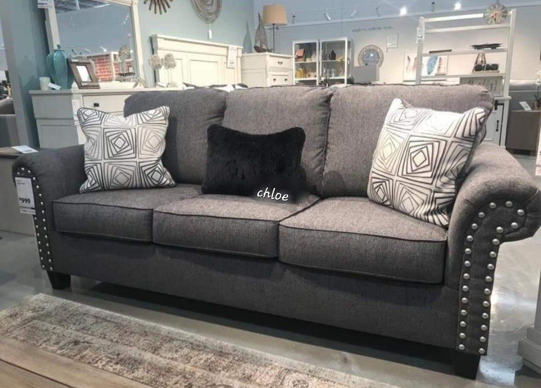 
÷ASK DISCOUNT COUPON😎 sofa Couch Loveseat  Sectional sleeper recliner daybed futon 《
Aglen Charcoal Gray Living Room Set 