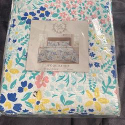 3 Piece Quilt Set !! Juego De 3 Piezas 