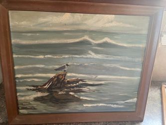Sea scape painting