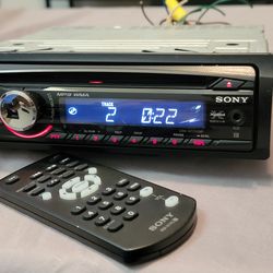 Sony CDX-GT250MP Car Stereo Head Unit - CD/MP3/AUX - With Remote & Harness