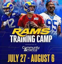 Rams 2026’Training camp August 6th