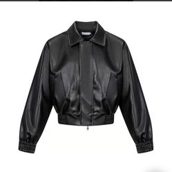 Y2K STYLE LEATHER JACKET