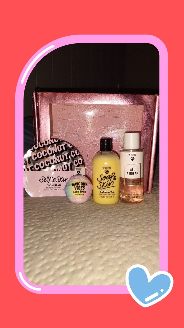 Victoria's Secret 4 Piece Set With Free Gift