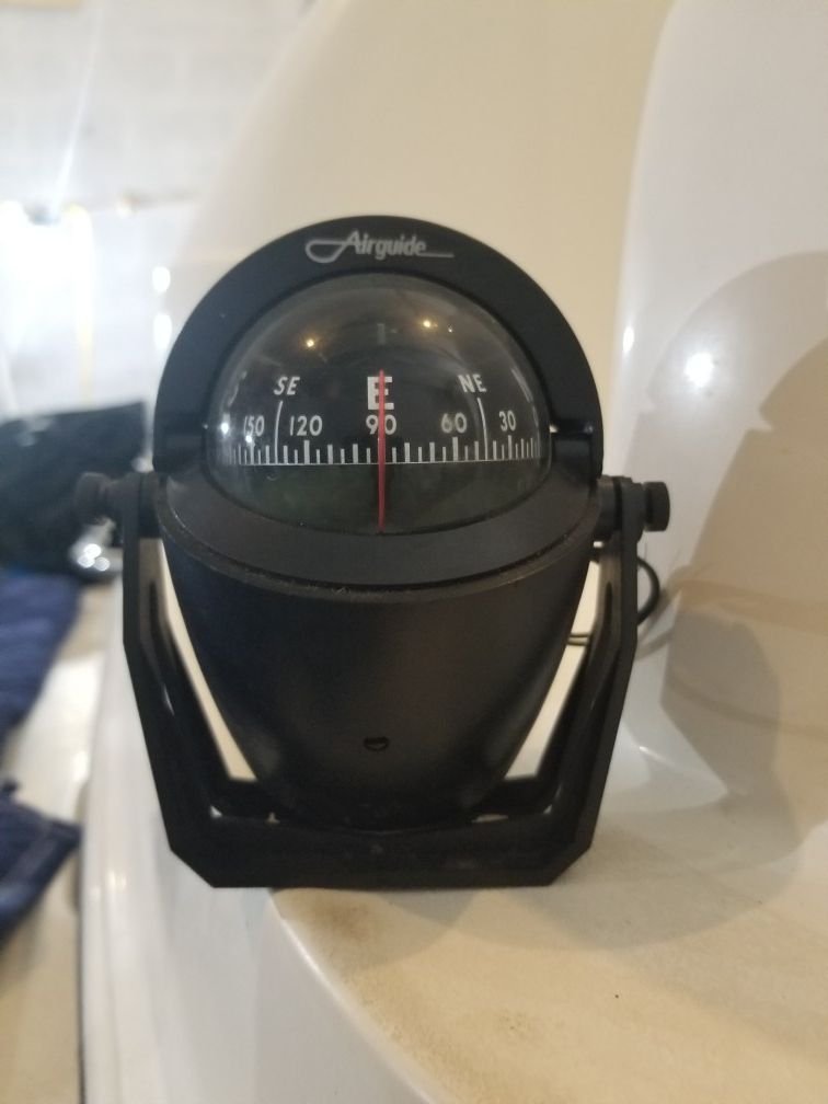 Airguide compass for a small boat