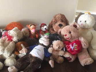 Lot of stuffed animals