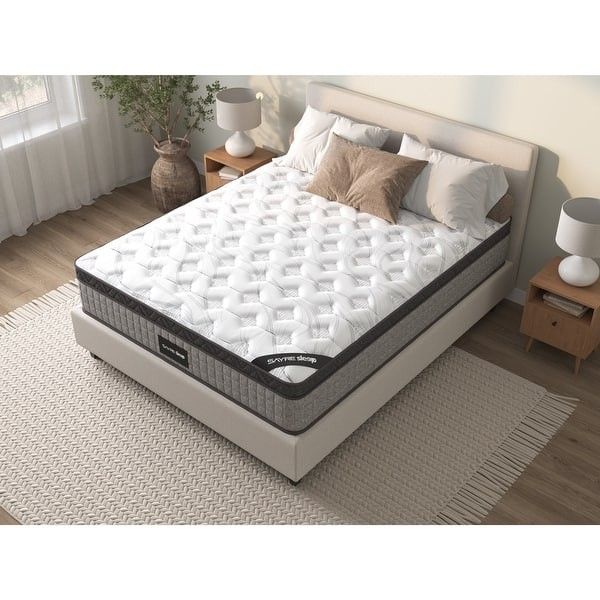 Queen hybrid diamond bed frame