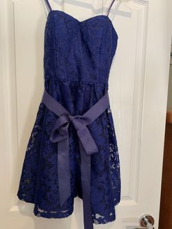 New with tags small strapless blue lace dress