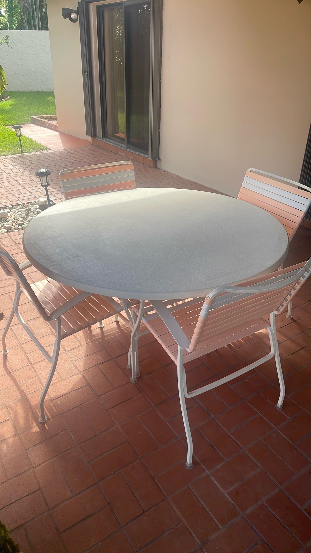 Fiberglass patio set