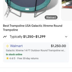  14 FT.  TRAMPOLIN GALACTIC XTREME 