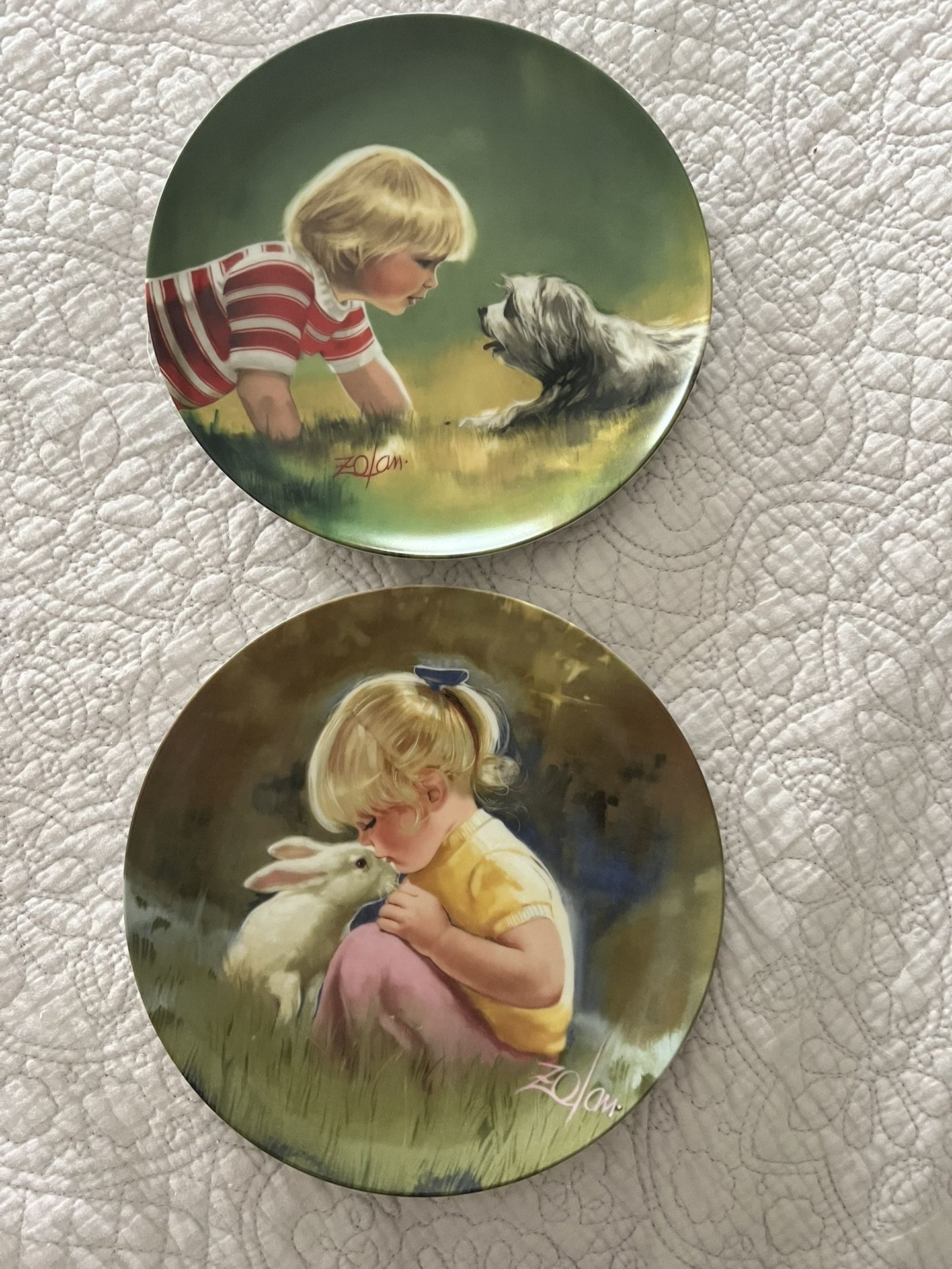 Vintage Decorative Plates - Set Of Two