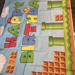 Mario Birthday Banner 