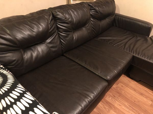 Comfy Brown Leather Sectional Furniture In Atlanta Ga Offerup
