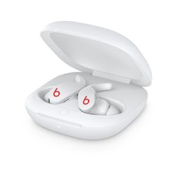 Beats True Pro Wireless Earbuds(white & Red)