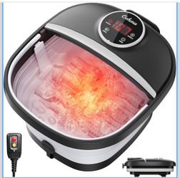 Foot spa bath with heat