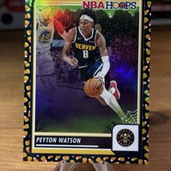 #266 Peyton Watson 2023-24 Hoops Haunted Hoops - Holo Candy
