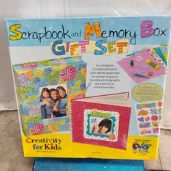 Creativity for Kids Scrapbook and Memory Box Gift Set.