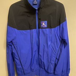 Air Jordan Men's Tinker Legacy Windbreaker Jacket Royal Blue-Black - Small