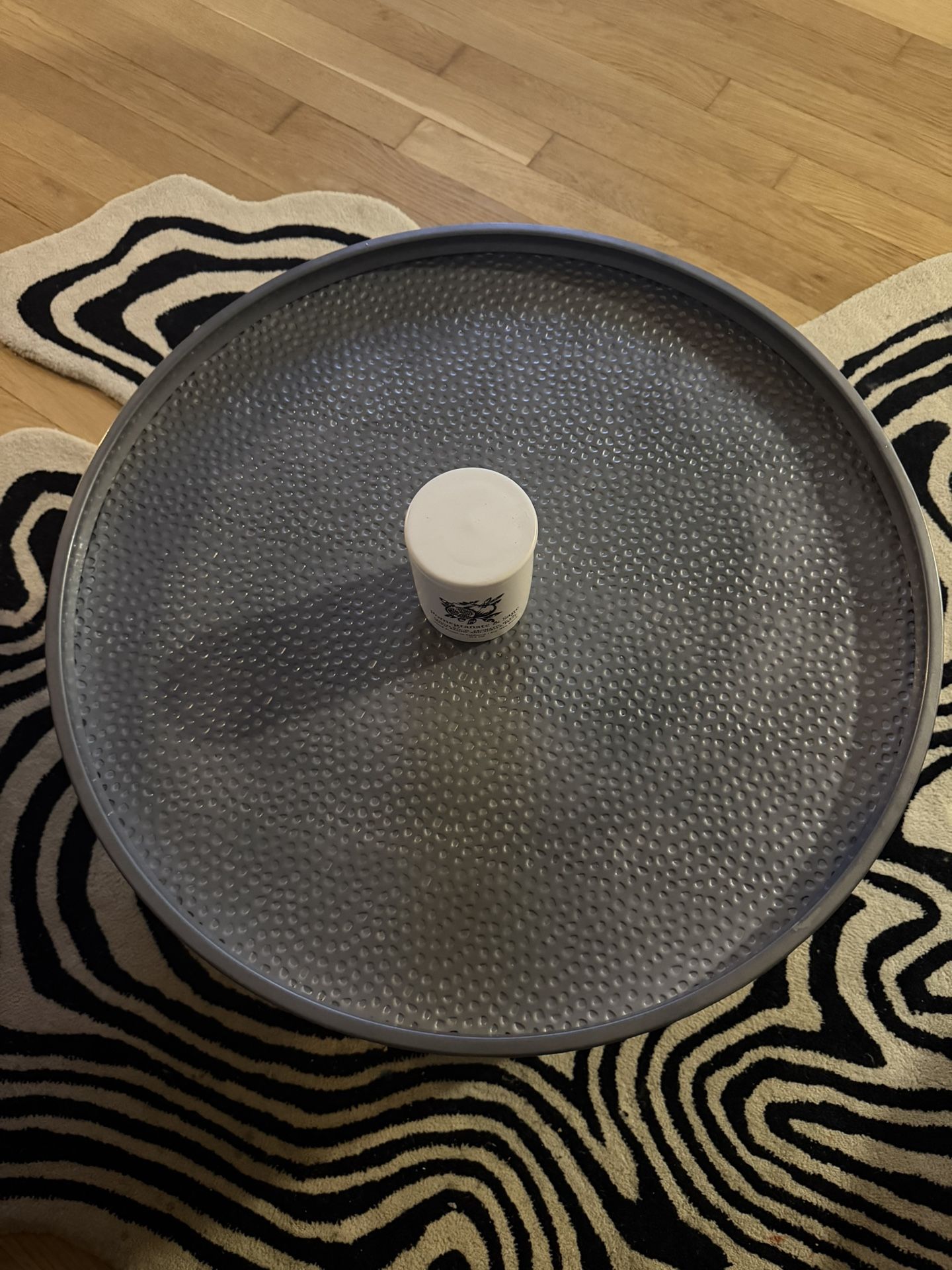 Round Coffee Table - Silver/Metal