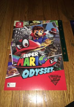 SUPER MARIO ODYSSEY POSTER: Nintendo World Champions 2017