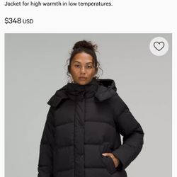 SELL TODAY - Women’s BRAND NEW LULULEMON Wunder Puff 600 Coat Sz 2